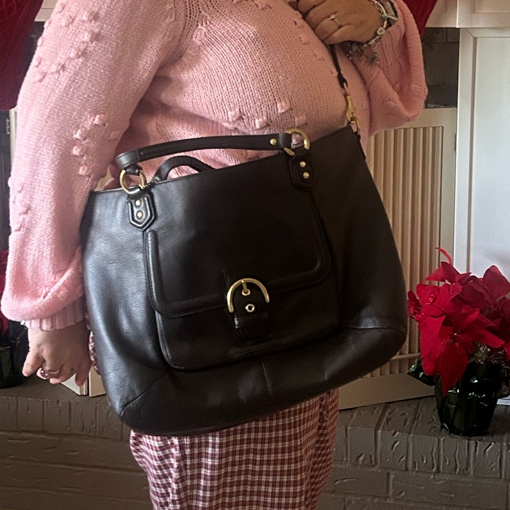 COACH 2013 Campbell Izzy Carryall Leather Satchel Bag - Picture 12 of 12
